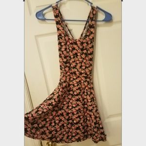 Cute Cutout Back Floral Summer Dress